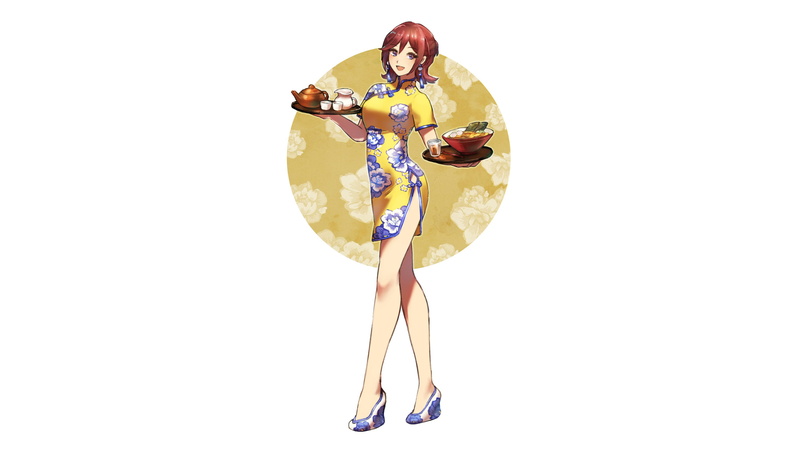 Chinese dress, Macross Delta, white background, Kaname Buccaneer, anime girls, anime, Walküre, 4K, simple background