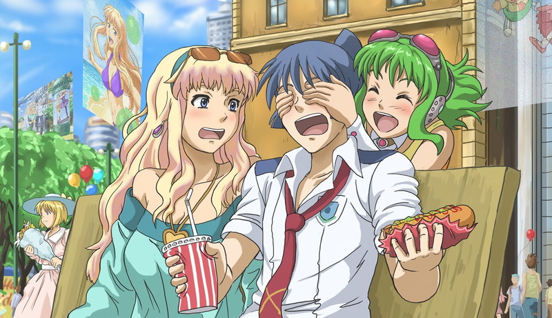 gumi, megpoid, frontier, kaito, Macross Frontier, sheryl, art, anime, hd, 720P, macross, vocaloid, nome