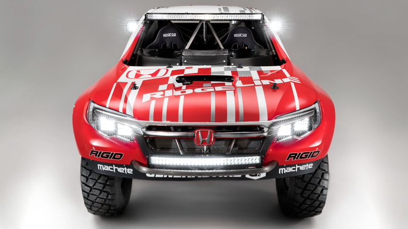 Ridgeline, Honda, View, Front, Truck, 4K, Baja, Race