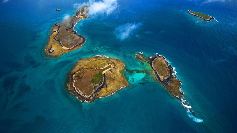 the ocean, archipelago Abrolhos, Brazil, sea, Baja, island, 1080P