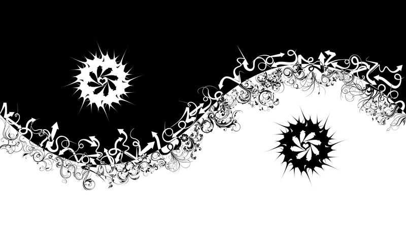 abstraction, black, growth, 1080P, no people, studio shot, flower, arrow, pattern, low angle view, design, clear sky, floral pattern, indoors