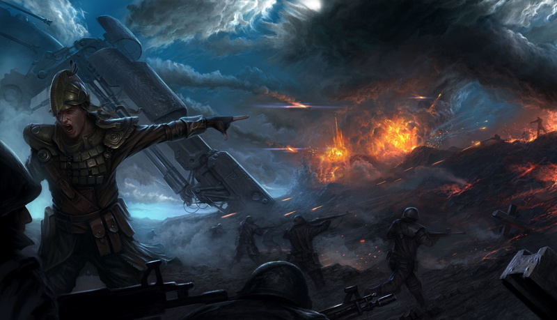 soldiers, adult, art, nature, robot, flame, digital, fire - natural phenomenon, men, soldier, occupation, holding, battle, safety, real people, the explosion
