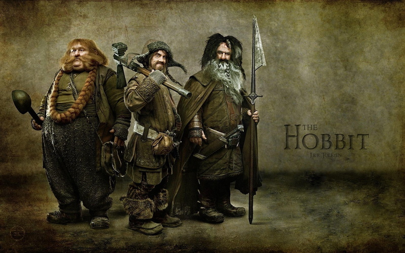 movies, The Hobbit, adult, holding, 1080P, communication, clothing, weapon, conflict, teamwork, gun, people, architecture, standing, full length, armed forces