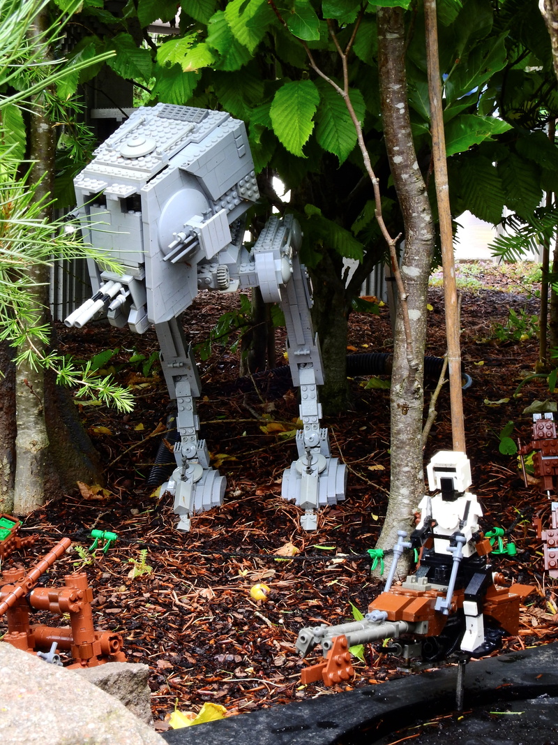 legoland, lego, growth, outdoors, robot, nature, technology, architecture, film, plant, high angle view, theme park, kriegder star, no people, land, equipment