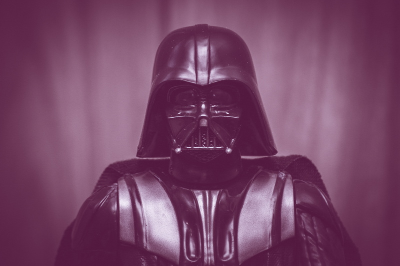 black color, hairstyle, women, star wars, spooky, adult, mask - disguise, purple, hood, hood - clothing, hair, mask, dark, evil, star, front view, clothing