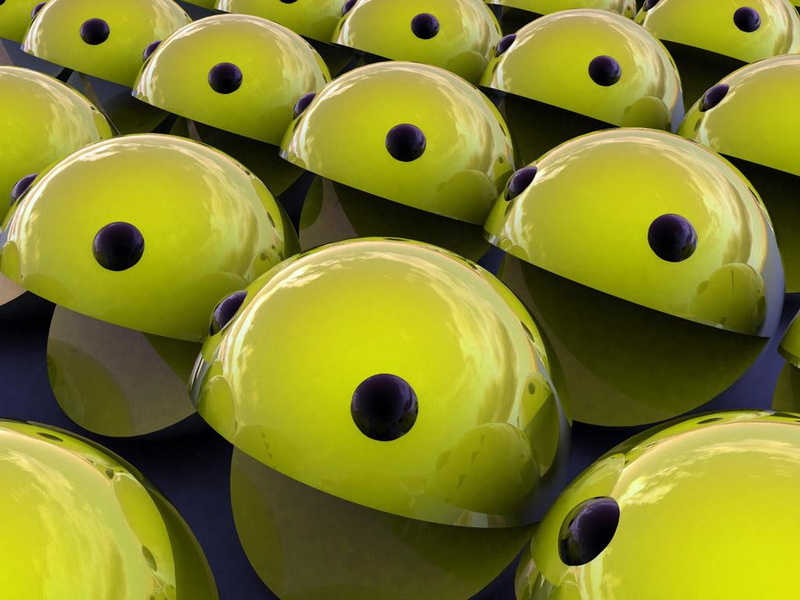 480P, d, 3d and abstract, pacman