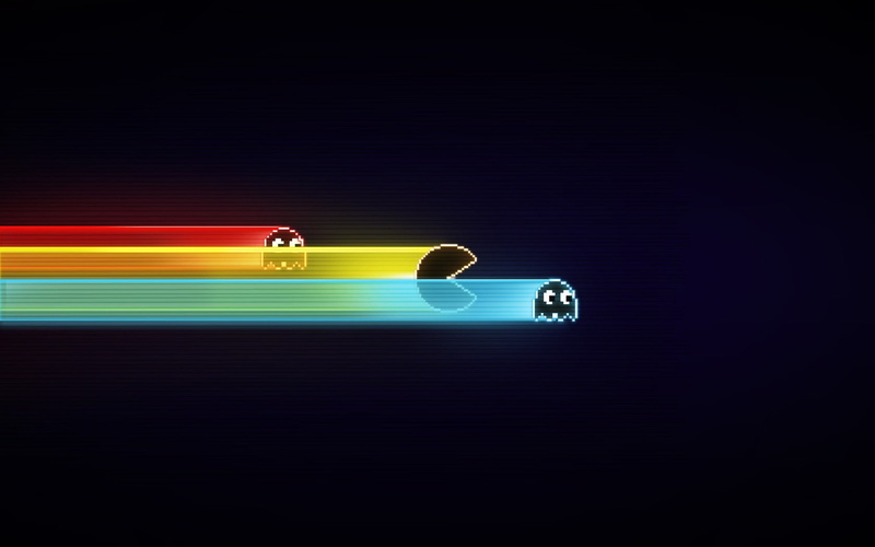 720P, retro Games, Simple, Simple Background, Pacman