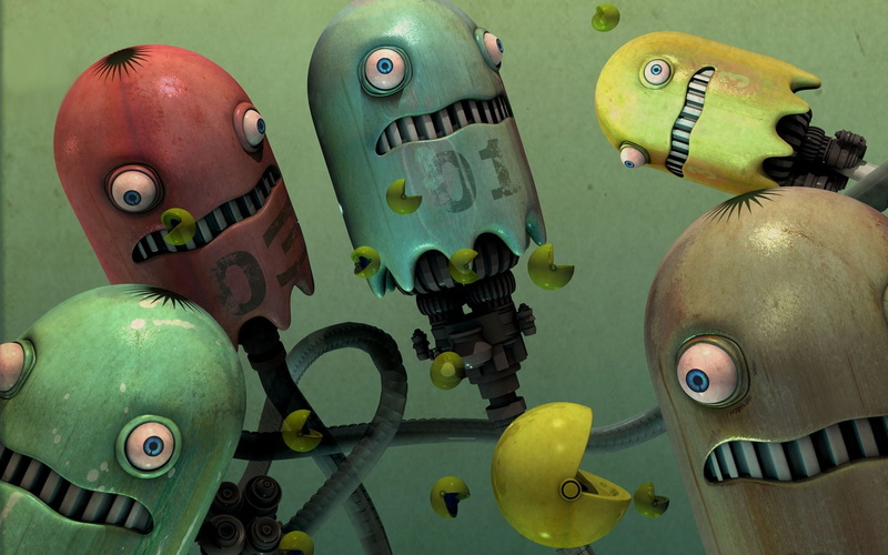 illustration, game, flash, animated, video, mini, 2K, pacman