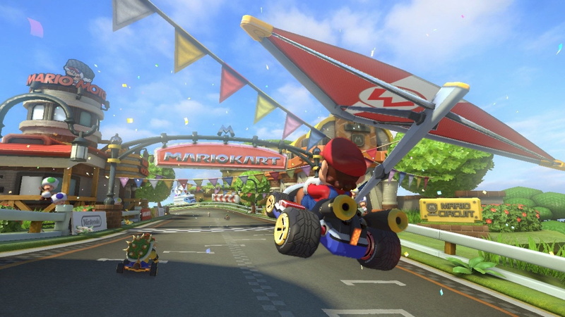 riding, lifestyles, full length, ride, motion, Mario Kart 8, mode of transportation, outdoors, incidental people, architecture, 1080P, sky, men, transportation