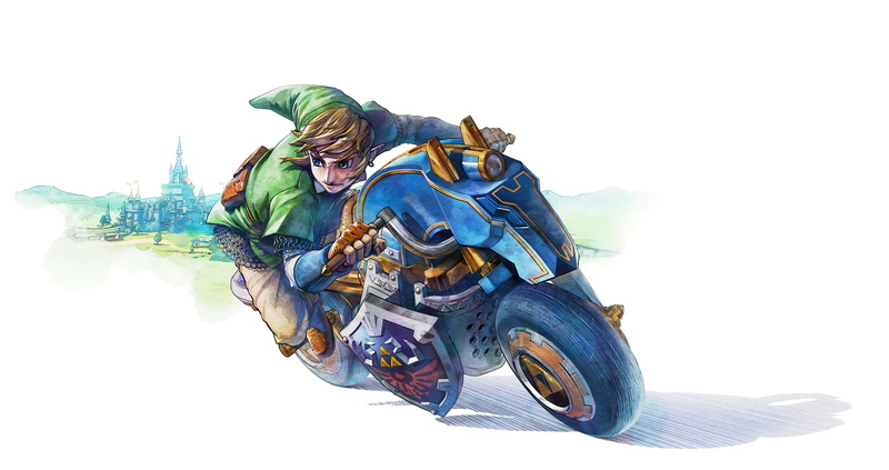 Mario, Link, 1080P, Mario Kart 8