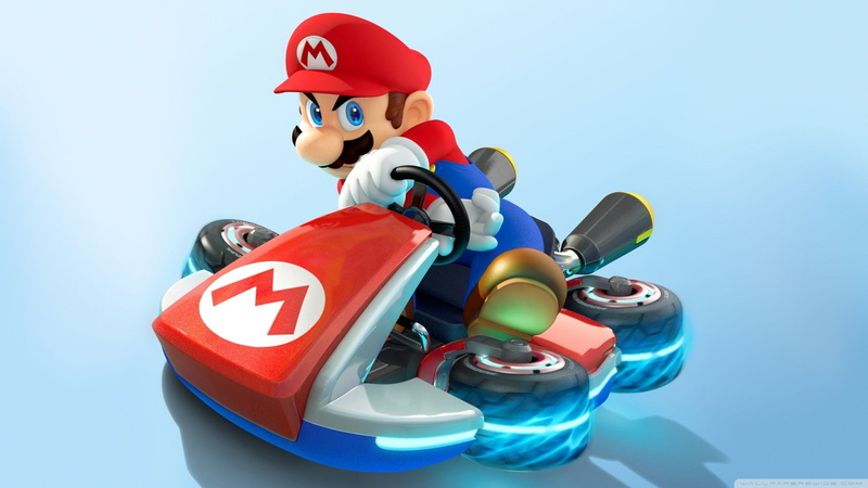 headwear, Mario Kart 8, blue background, day, human representation, colored background, nature, no people, toy, blue, plastic, representation, cut out