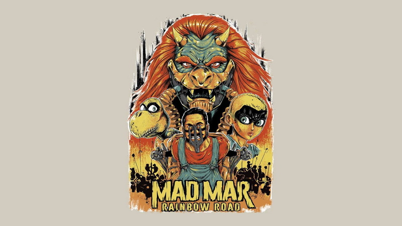 Mario Kart, Mad Max, crossover, 1080P