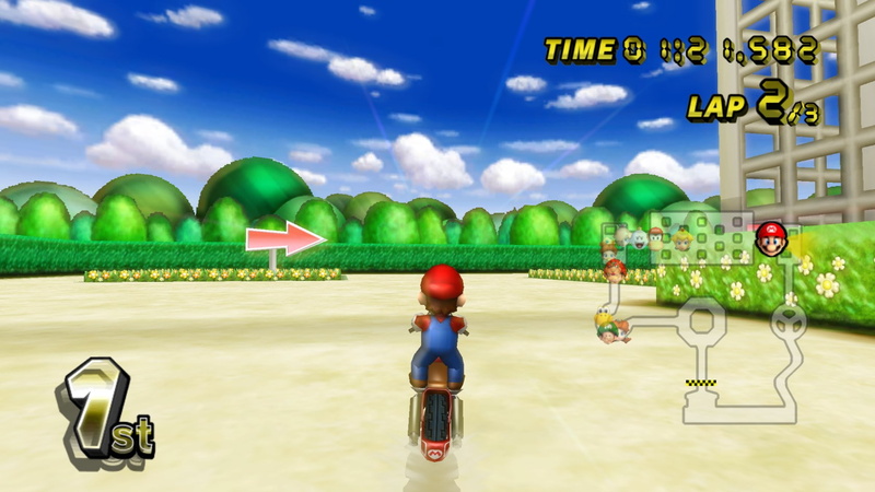 720P, mario kart wii