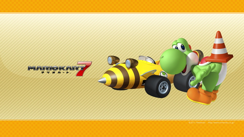 Mario Kart 7, Yoshi, 1080P, Mario