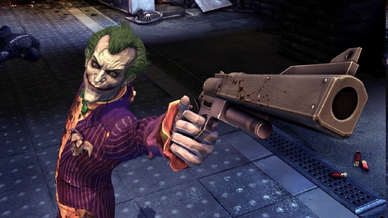 Batman: Arkham Asylum, standing, dog, clothing, disguise, day, video games, Batman, one person, canine, mask - disguise, Joker, costume, holding, mask