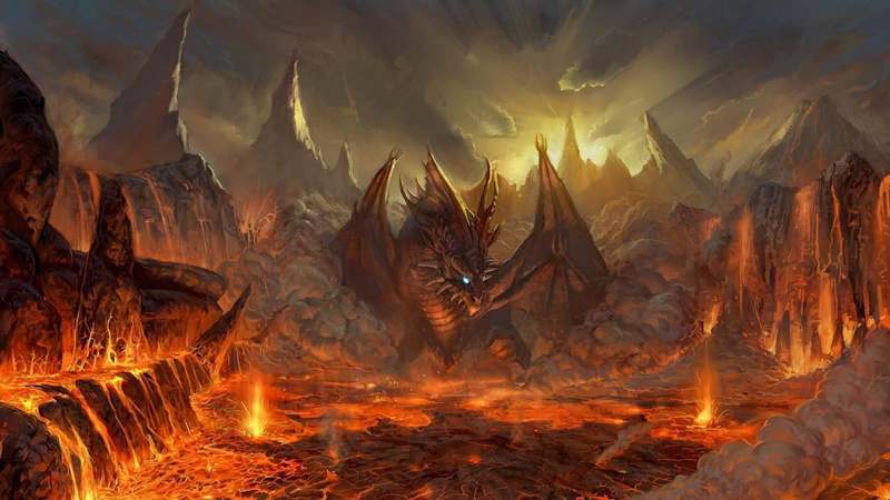 4K, Lineage II, fantasy Art, dragon, creature