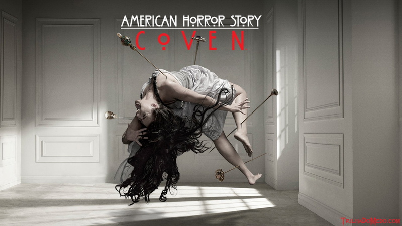 door, fashion, long hair, indoors, hairstyle, young adult, two people, western script, 1080P, young women, American Horror Story: Coven, emotion, adult