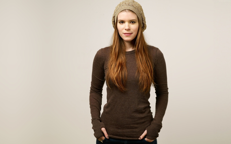 Shirt, 4K, American Horror Story, Kate Mara, white background, red hair, Actress