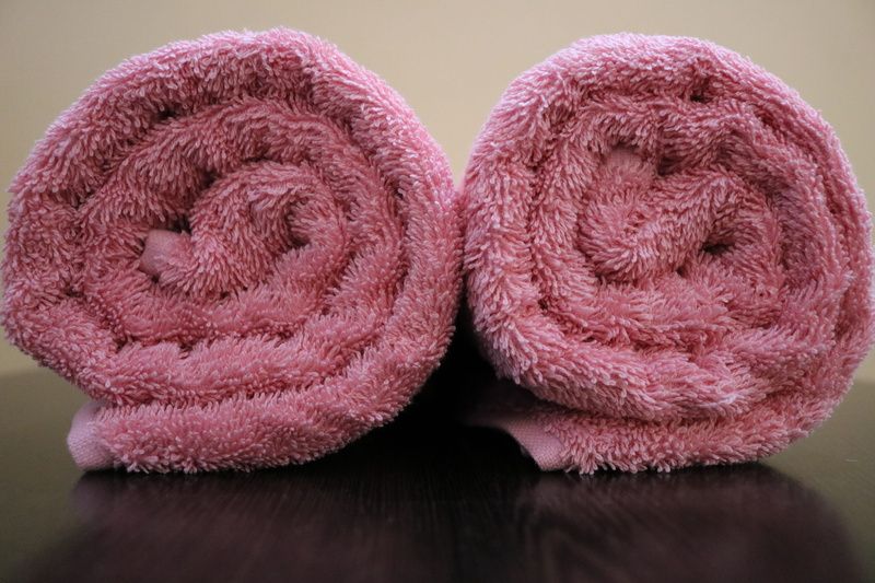 material, color pink, knitted, two objects, knitting, gray, 4K, crochet, ball of wool, art and craft, indoors, 450 gsm, wool, craft, still life, close-up