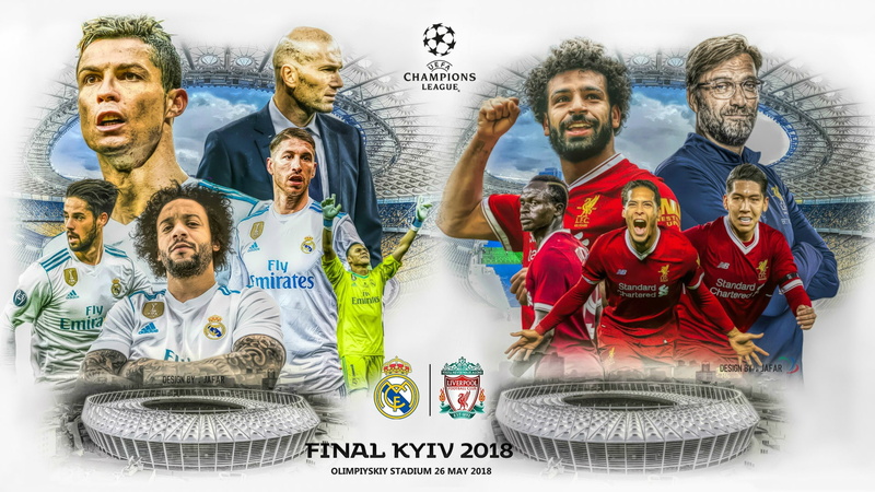 2018, 1080P, Champions League, Real Madrid, The final, football, Kiev, poster, Liverpool
