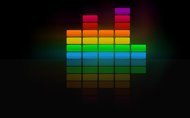 colorful, music, equalizer, hd, black, levels, 1080P