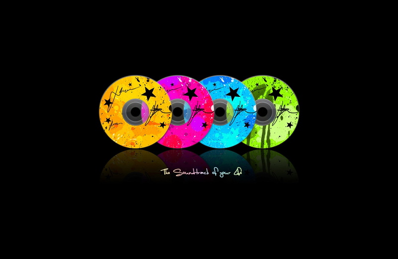 Colorful, Black, 1080P, Music, life, soundtrack, the soundtrack of your life
