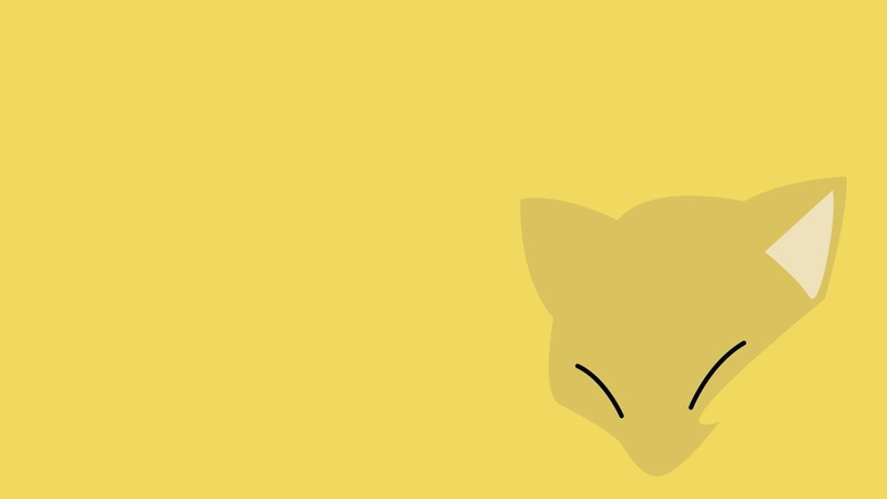 Abra (Pokémon), Pokémon, 1080P, Minimalist