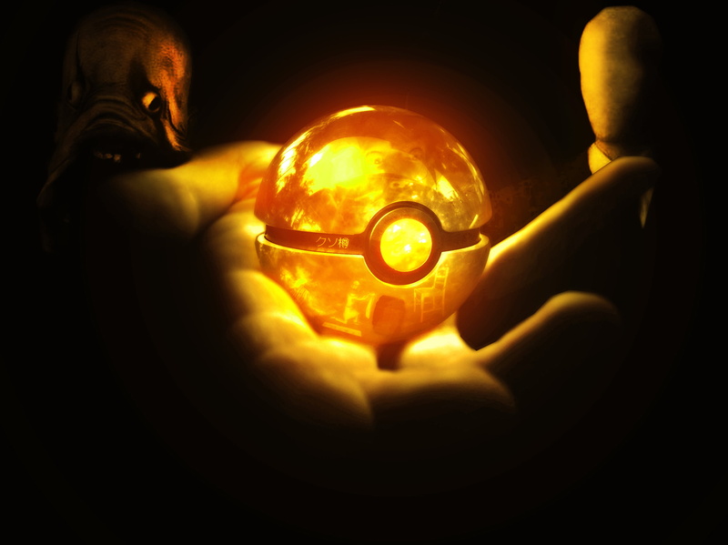 dark, finger, 2K, outdoors, art, flame, sphere, yellow, fortune telling, people, spooky, human body part, illuminated, Pokeball, forecasting