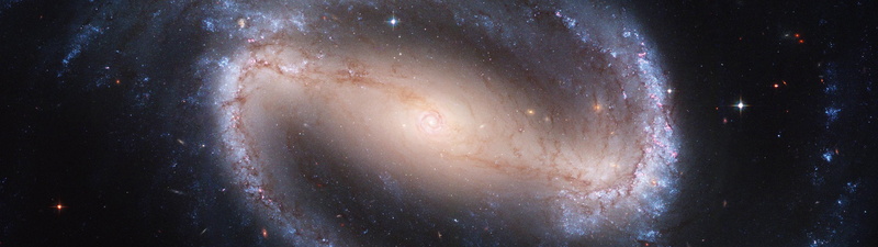 multiple display, colorful, stars, galaxy, 4K, universe, space, NGC 1300