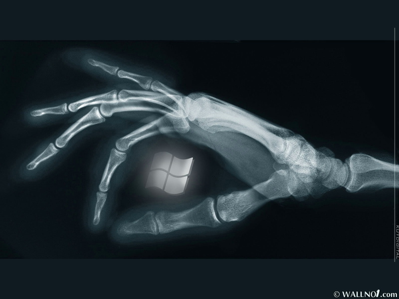 720P, art, microsoft, bones, windows, digital, x ray, hands