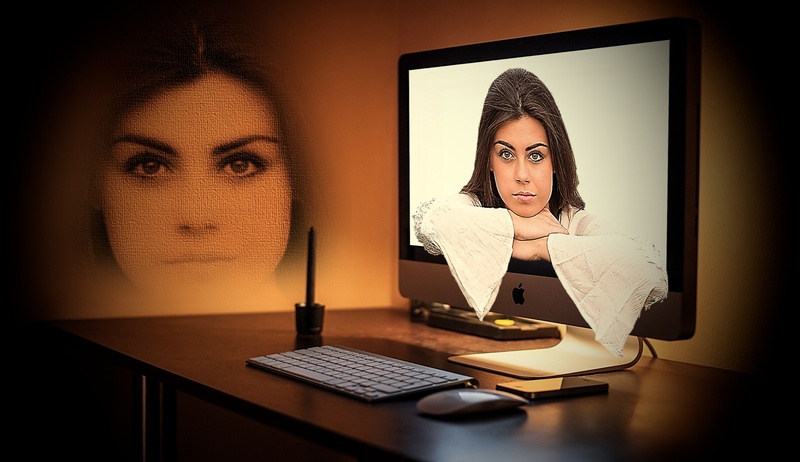 depression - sadness, coming, indoors, contemplation, imac, beautiful people, secretary, communication, computer monitor, one person, computer, monitor