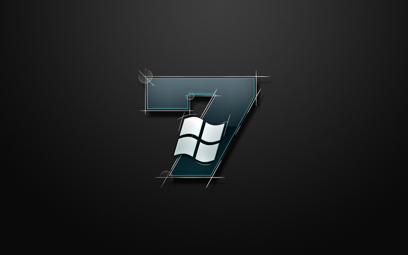 Windows 7, logo, Microsoft Windows, 1080P