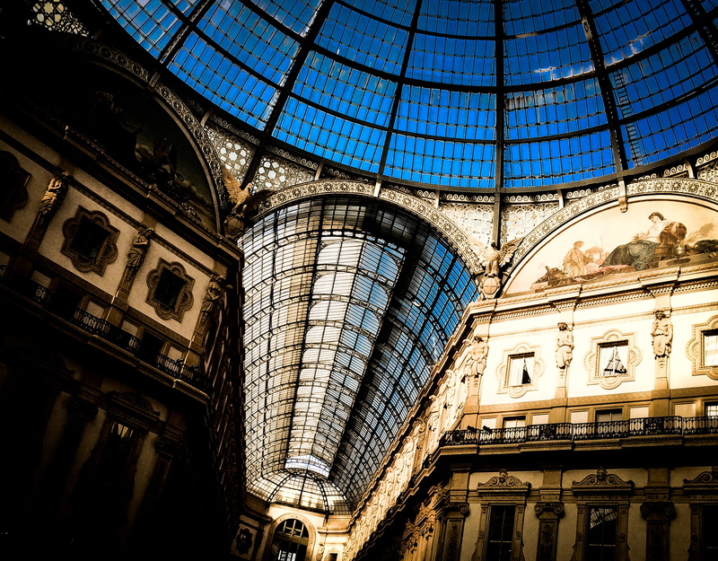 sunlight, medieval, ornate, building exterior, old city, metropolitan city of milan, the past, dome, ceiling, built structure, no people, italy, travel