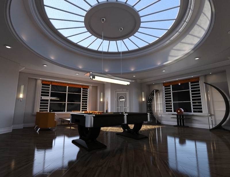 flooring, 2K, floor, ceiling, inside, style, chair, indoors, pool room, room, space, building, window, no people, luxury, furniture, living, sunlight