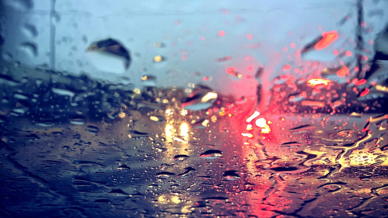 car, lumia, traffic, rain, winter, water drops, 2K