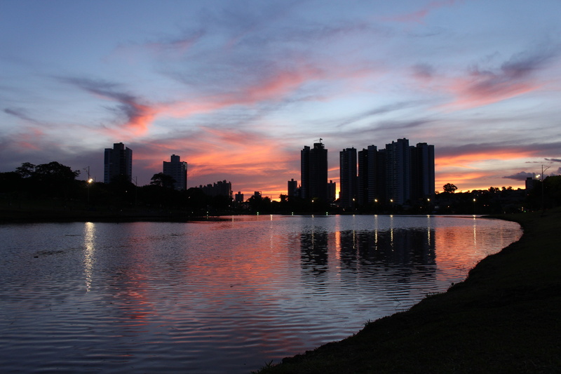 campo grande, romantic sky, skyscraper, ms, building, sky, outdoors, sunset, cityscape, architecture, photo by cristina gomes, no people, the park of indian nations