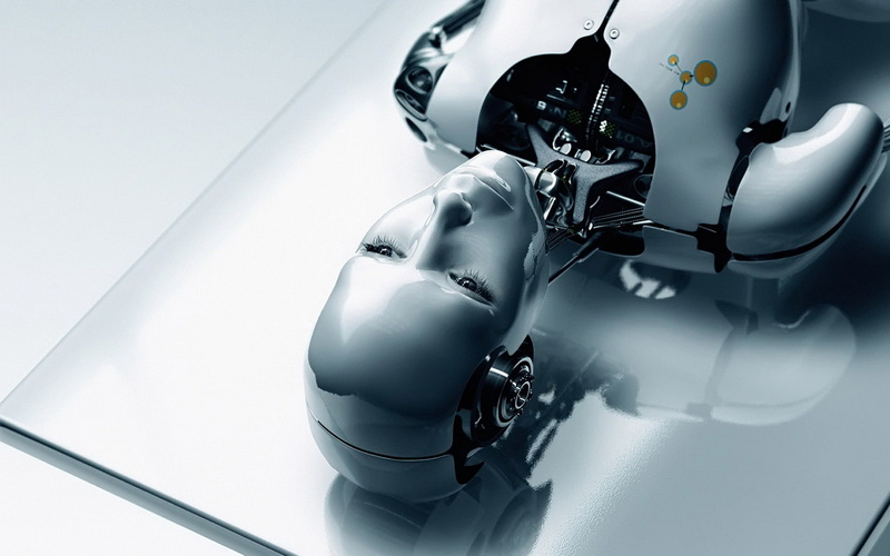 robot, gray, 1080P, humanoid
