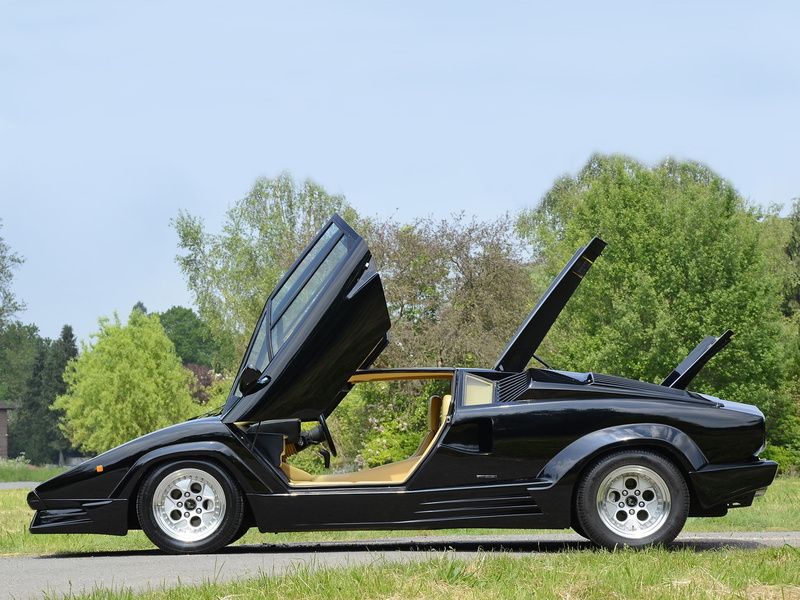 classic, uk spec, lamborghini, supercar, countach, 1080P, supercars, 1988