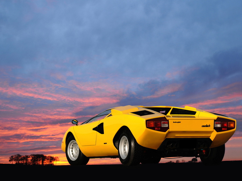 countach, lamborghini, supercar, classic, 1974, supercars, lp400, 1080P