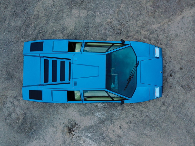 Lamborghini Countach, 720P, blue cars, classic car