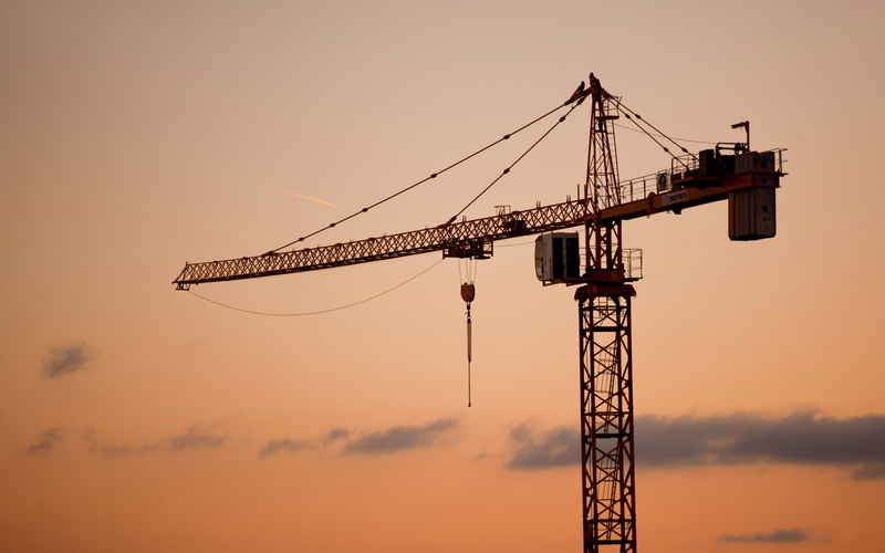 2K, sky, sunset, crane, machine