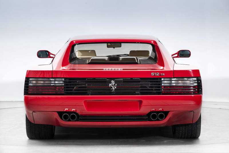 Ferrari Testarossa, Red, Supercar, Rear view, 4K, Ferrari 512 TR