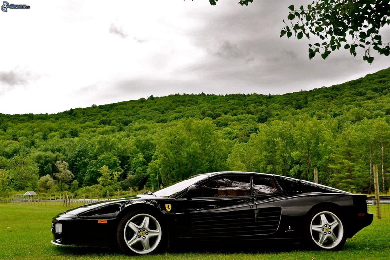 512, black, f512, 1080P, testarossa, supercars, italia, cars, ferrari