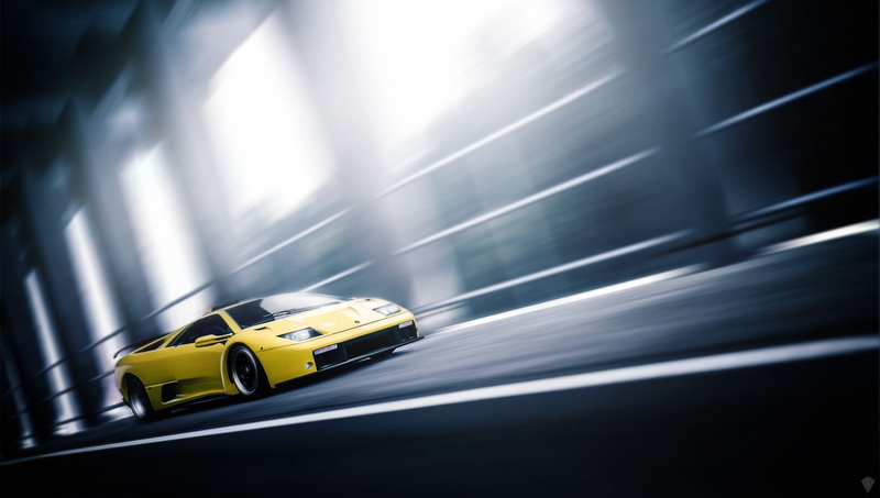1080P, Lamborghini, Lamborghini Diablo, car, vehicle, yellow cars