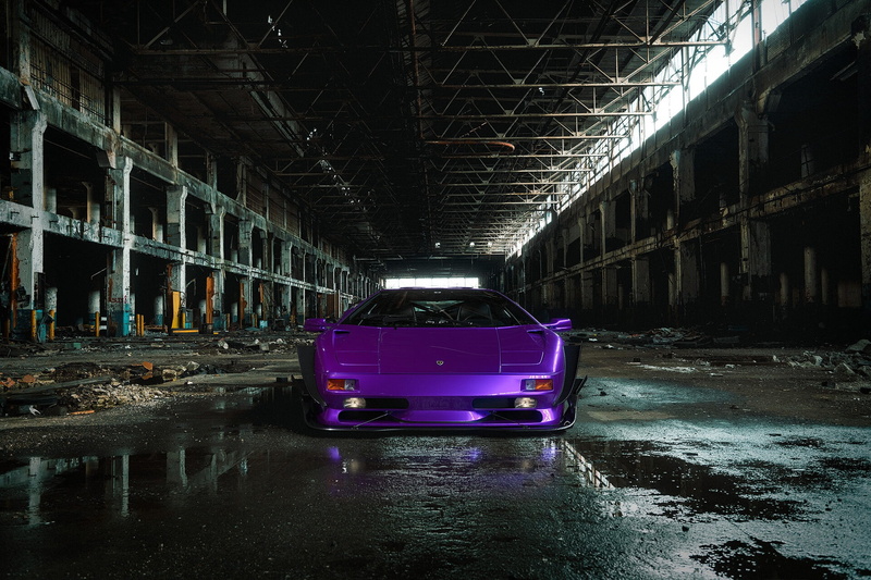 Supercar, Lamborghini, 1080P, Sport Car, Car, Vehicle, Lamborghini Diablo, Purple Car