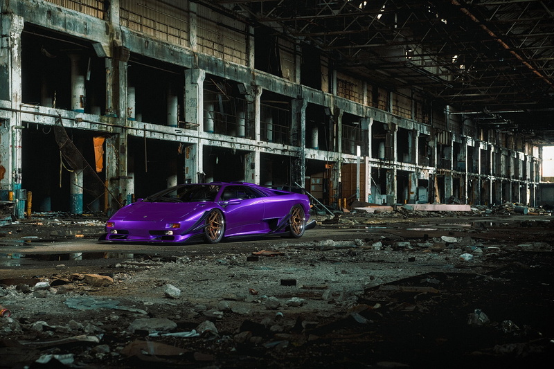 1080P, Purple Car, Lamborghini Diablo, Sport Car, Car, Supercar, Vehicle, Lamborghini