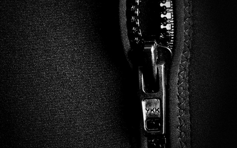 monochrome, zippers, metal, 2K, clothing, closeup