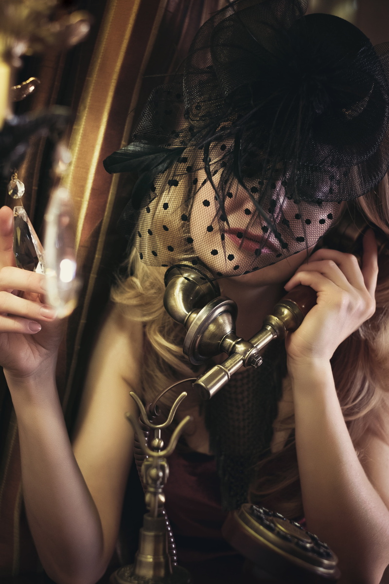 headshot, night administrator, portrait, model, women, holding, musical instrument, crank, lady, adults only, representation, indoors, one person, close-up