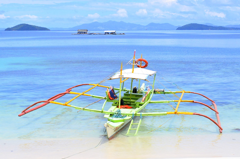 mode of transportation, tranquil scene, philippines, landscape, day, scenic, port barton, palawan, no people, nature, tourism, mountain, beauty in nature