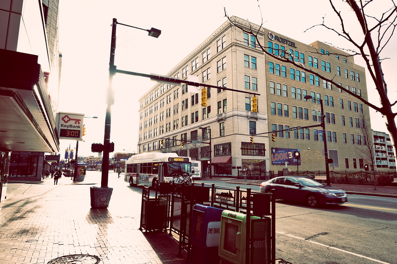 day, building exterior, travel, outdoors, motion, nature, city, clear sky, vehicles, light, street, city life, house, modern, transportation, 5K, office